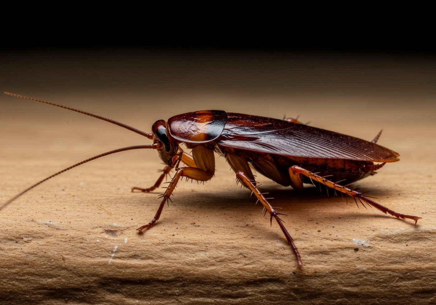 Close-up of a cockroach